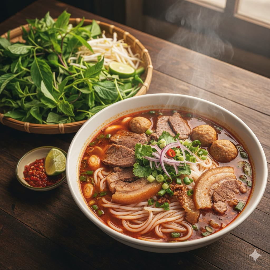 cách nấu bùn bò tại nhà